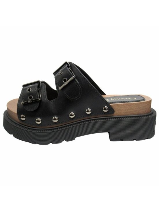 Dior Quake Slide Sandals Leather Wood Black Brown Thick Sole Summer Resort Dior Quake Leather Strap Sandals Shoes 37 Black main image 4